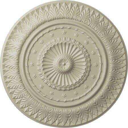 Christopher Ceiling Medallion, Hand-Painted Clear Yellow, 26 5/8OD X 2 1/4P